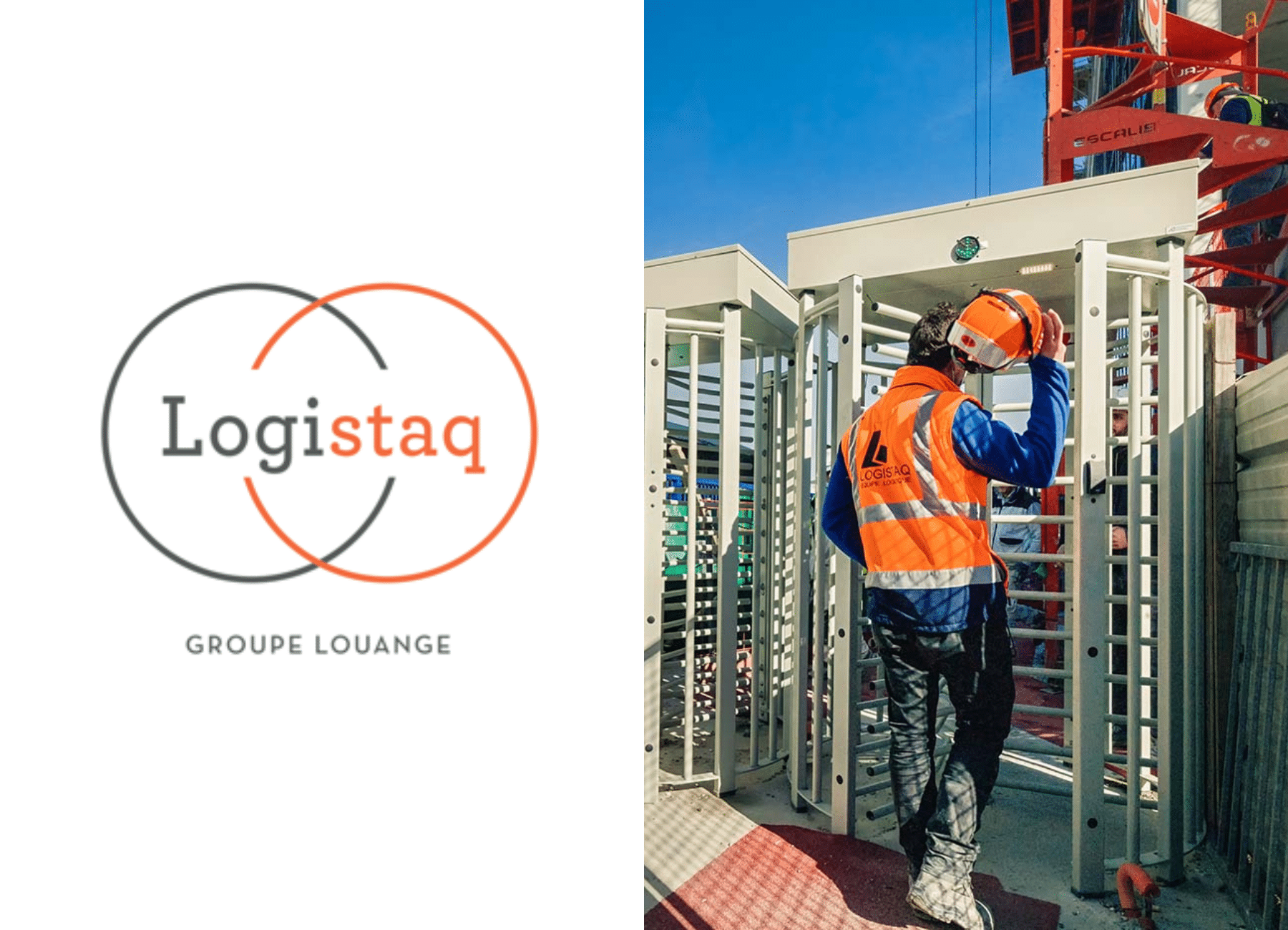 Visuel article sur le partenariat d'Airmob et Logistac sur la connexion sur les chantiers BTP