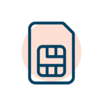 illustration carte sim data