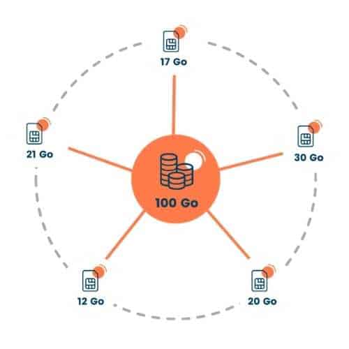 Schéma Forfait Data mutualisé